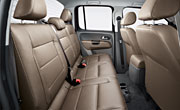 The interior, rear. 
